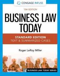 Cengage Infuse for Miller's Business Law Today, Standard - Text & Summarized Cases + 2 Terms Printed Access Card （13 PCK PAP）