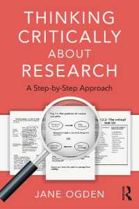 研究のための批判的思考法<br>Thinking Critically about Research : A Step by Step Approach