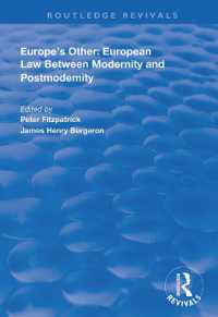 Europe's Other : European Law between Modernity and Post Modernity (Routledge Revivals)