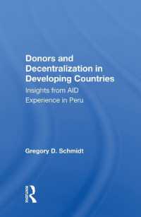 Donors and Decentralization in Developing Countries : Insights from Aid Experience in Peru