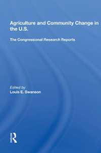 Agriculture and Community Change in the U.s. : The Congressional Research Reports