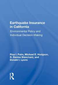 Earthquake Insurance in California : Environmental Policy and Individual Decision-making