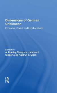 Dimensions of German Unification : 'Economic, Social, and Legal Analyses'