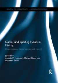 Games and Sporting Events in History : Organisations, Performances and Impact (Sport in the Global Society - Historical Perspectives)
