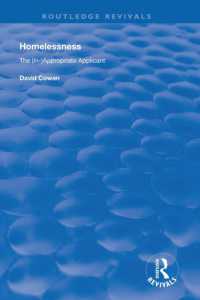 Homelessness : The (In)Appropriate Applicant (Routledge Revivals)