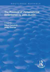 The Province of Jurisprudence Determined by John Austin (Routledge Revivals)