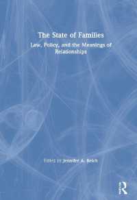 最新家族社会学読本<br>The State of Families : Law, Policy, and the Meanings of Relationships