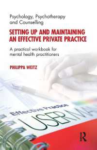 Setting Up and Maintaining an Effective Private Practice : A Practical Workbook for Mental Health Practitioners
