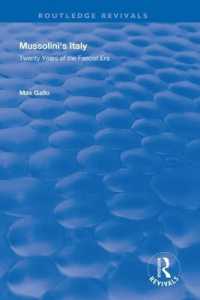 Mussolini's Italy : Twenty Years of the Fascist Era (Routledge Revivals)