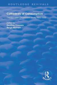 Cathedrals of Consumption : European Department Stores, 1850-1939 (Routledge Revivals)