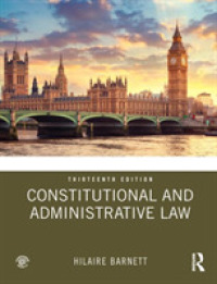 英国憲法・行政法（第１３版）<br>Constitutional & Administrative Law （13TH）