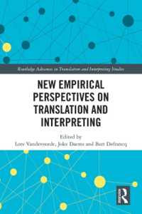 New Empirical Perspectives on Translation and Interpreting (Routledge Advances in Translation and Interpreting Studies)
