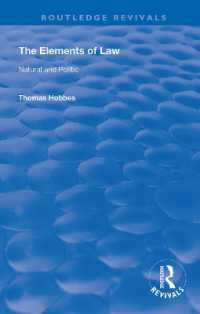 The Elements of Law : Natural and Politic (Routledge Revivals)