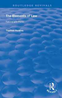 The Elements of Law : Natural and Politic (Routledge Revivals)