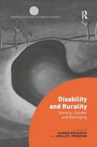 Disability and Rurality : Identity, Gender and Belonging (Interdisciplinary Disability Studies)