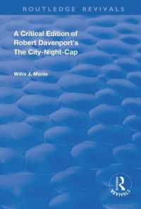 A Critical Edition of Robert Davenport's the City Night-Cap (Routledge Revivals)