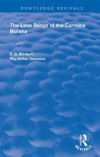 The Love Songs of the Carmina Burana (Routledge Revivals)