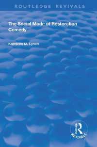 Social Mode of Restoration Comedy (Routledge Revivals)