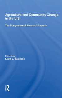 Agriculture and Community Change in the U.s. : The Congressional Research Reports