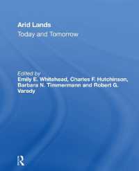 Arid Lands : Today and Tomorrow