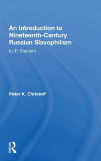 An Introduction to Nineteenth-Century Russian Slavophilism : Iu. F. Samarin
