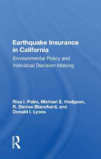 Earthquake Insurance in California : Environmental Policy and Individual Decision-making