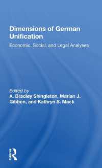Dimensions of German Unification : 'Economic, Social, and Legal Analyses'