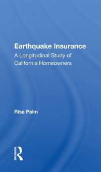 Earthquake Insurance : A Longitudinal Study of California Homeowners