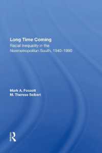 Long Time Coming : Racial Inequality in the Nonmetropolitan South, 1940-1990