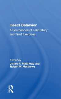 Insect Behavior : A Sourcebook of Laboratory and Field Exercises