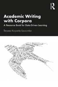 コーパスで強化する英語アカデミック・ライティング<br>Academic Writing with Corpora : A Resource Book for Data-Driven Learning
