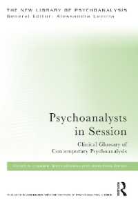 Psychoanalysts in Session : Clinical Glossary of Contemporary Psychoanalysis (The New Library of Psychoanalysis)