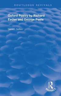 Oxford Poetry by Richard Eedes and George Peele (Routledge Revivals)