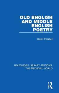 Old English and Middle English Poetry (Routledge Library Editions: The Medieval World)