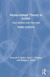 実践測定理論（第３版）<br>Measurement Theory in Action : Case Studies and Exercises （3RD）