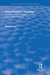 Henry Stanford's Anthology : An Edition of Cambridge University Library manuscript Dd. 5.75 (Routledge Revivals)