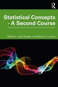 心理学のための統計学概念入門：中級編<br>Statistical Concepts - a Second Course （5TH）
