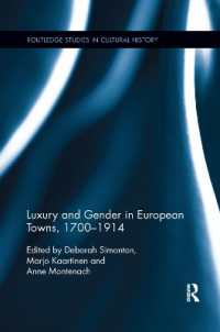 Luxury and Gender in European Towns, 1700-1914 (Routledge Studies in Cultural History)