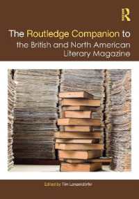 ラウトレッジ版　英米文芸誌必携<br>The Routledge Companion to the British and North American Literary Magazine (Routledge Literature Companions)