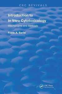 Introduction to in Vitro Cytotoxicology : Mechanisms and Methods (Routledge Revivals) -- Paperback / softback