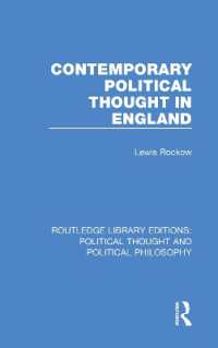 Contemporary Political Thought in England (Routledge Library Editions: Political Thought and Political Philosophy)