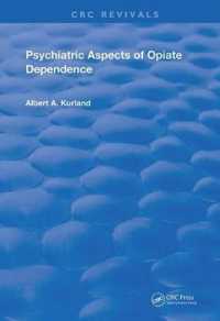Psychiatric Aspects of Opiate Dependence (Routledge Revivals) -- Hardback