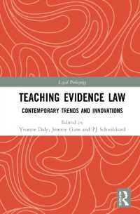 Teaching Evidence Law : Contemporary Trends and Innovations (Legal Pedagogy)