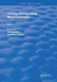 Toxicity Testing Using Microorganisms (Routledge Revivals) -- Hardback 〈1〉