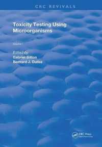 Toxicity Testing Using Microorganisms (Routledge Revivals) -- Paperback / softback