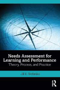 Needs Assessment for Learning and Performance : Theory, Process, and Practice
