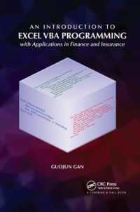 An Introduction to Excel VBA Programming : with Applications in Finance and Insurance