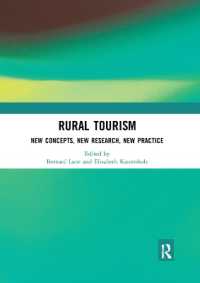 Rural Tourism : New Concepts, New Research, New Practice