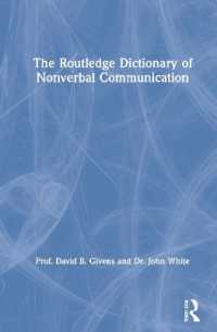 ラウトレッジ版　非言語コミュニケーション辞典<br>The Routledge Dictionary of Nonverbal Communication
