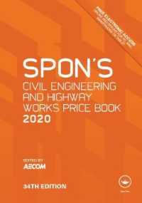 Spon's Civil Engineering and Highway Works Price Book 2020 （34）